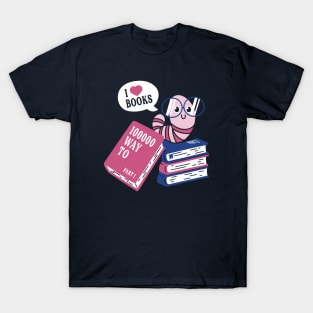 Worm Love Books T-Shirt